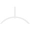 Ekena Millwork Archdale Architectural Grade PVC Gable Bracket, 84"W x 49"H x 2"D x 4"F, 14/12 Pitch GBP084X49X0204ARC00 - alternate 2